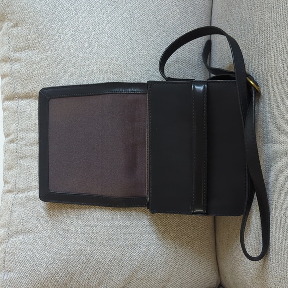 Black Leather and Suede Crossbody Madewell Purse - Picture 3 of 5